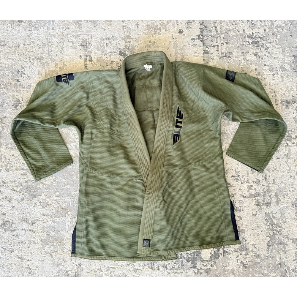 Elite Sports Gi Adult A2 Green Martial Arts BJJ Brazilian Jiu Jitsu NO Belt